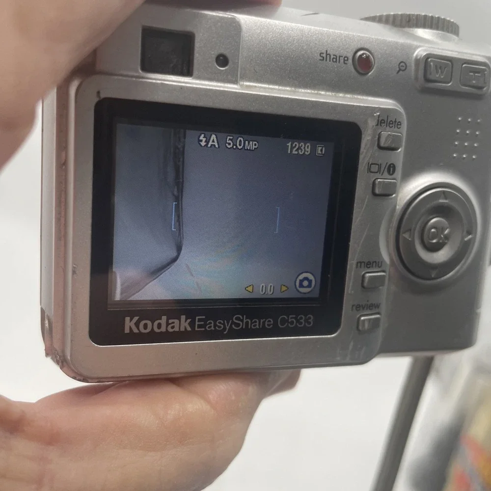 Kodak EasyShare C533 5.0MP Digital Camera 3X Zoom+Battery+SD Card-TESTED